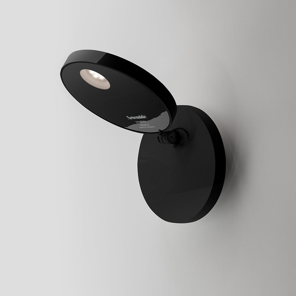 Artemide - Wandleuchte Demetra Spotlight Schwarz Glänzend