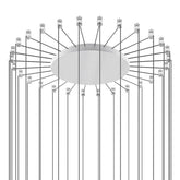 LODES - Radiales Baldachinsystem 13-28 Lights