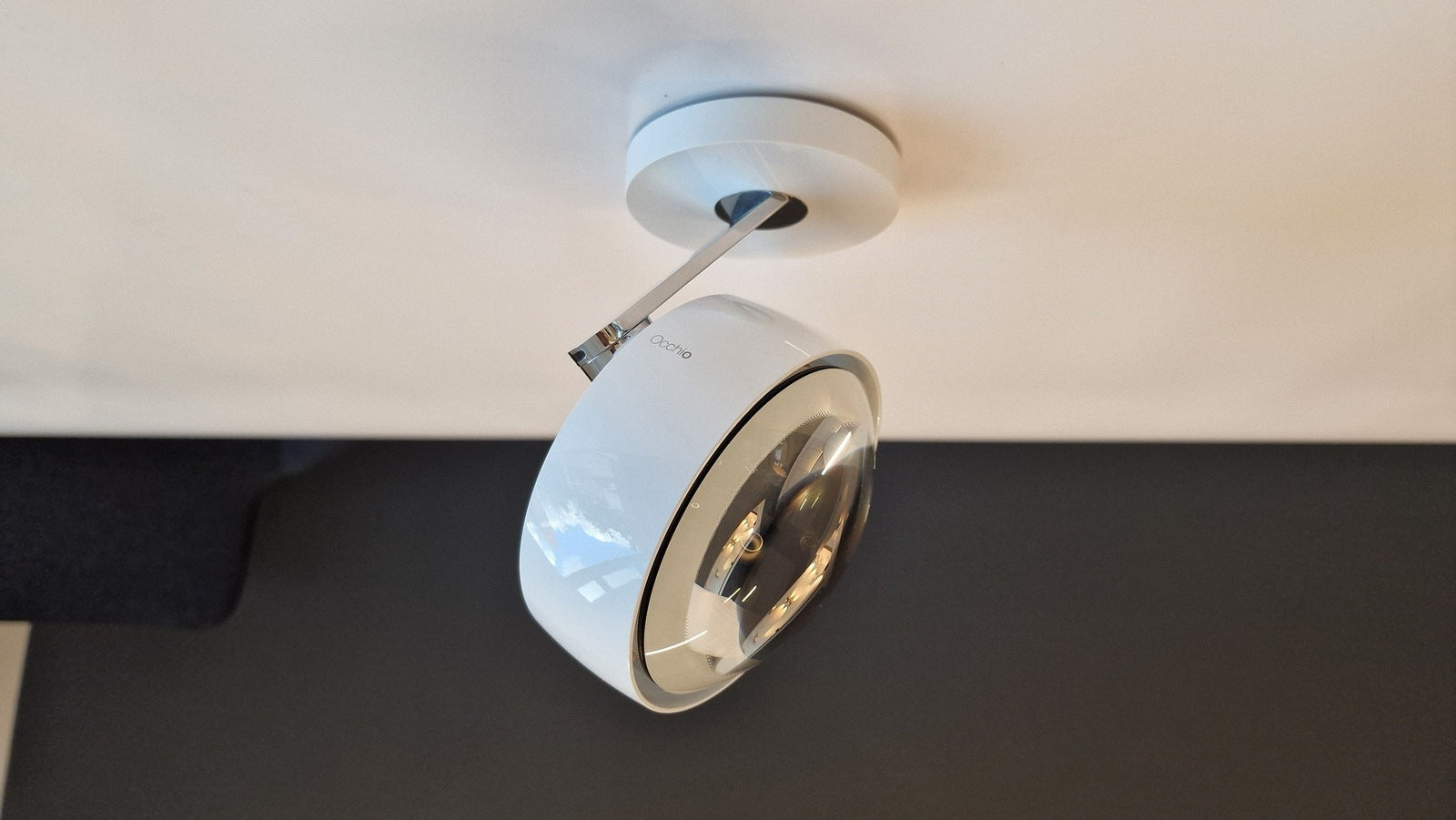 Occhio - Aufbaustrahler piu alto 3d S80 Volt weiß glanz - Ausstellungsware