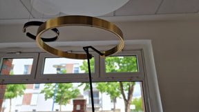 Occhio - Stehleuchte Mito raggio LED 60W "Air" schwarz matt-bronze - Ausstellungsware