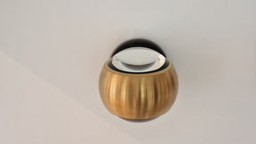 Occhio - Wandleuchte io verticale Kopf bronze Base schw. - Austellungsware