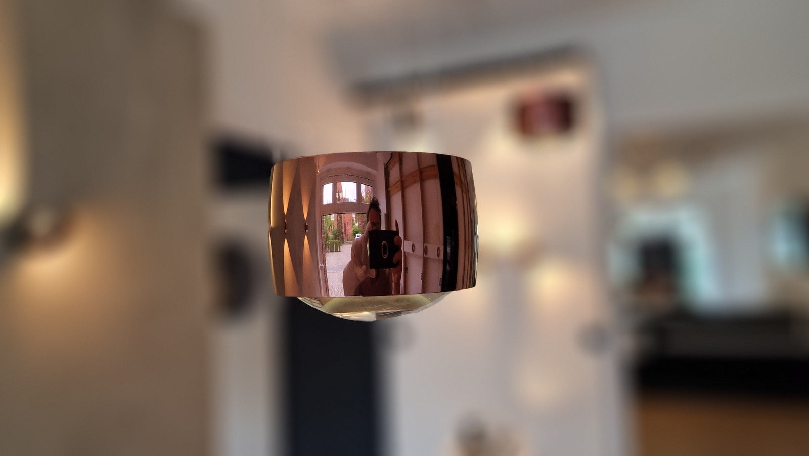 Occhio - Pendelleuchte Sento LED sospeso E up Rosegold - Ausstellungsware