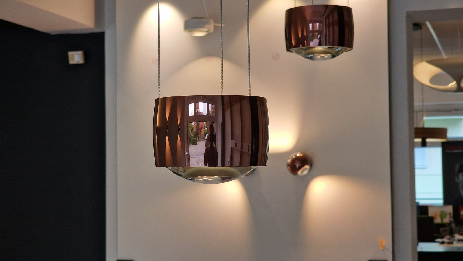 Occhio - Pendelleuchte Sento LED sospeso E up Rosegold - Ausstellungsware