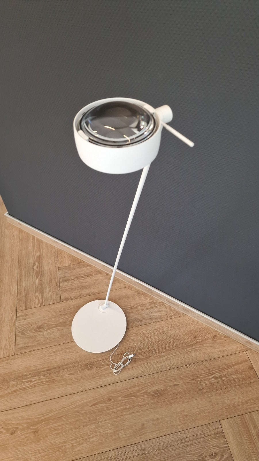 Occhio - Leseleuchte Sento Lettura E LED Weiß matt - Ausstellungsware
