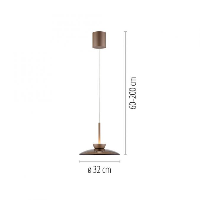 Pendelleuchte Pure E-Moon grau LED