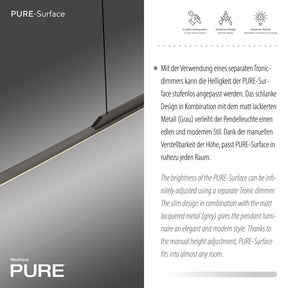 Paul Neuhaus-Pendelleuchte Pure Surface