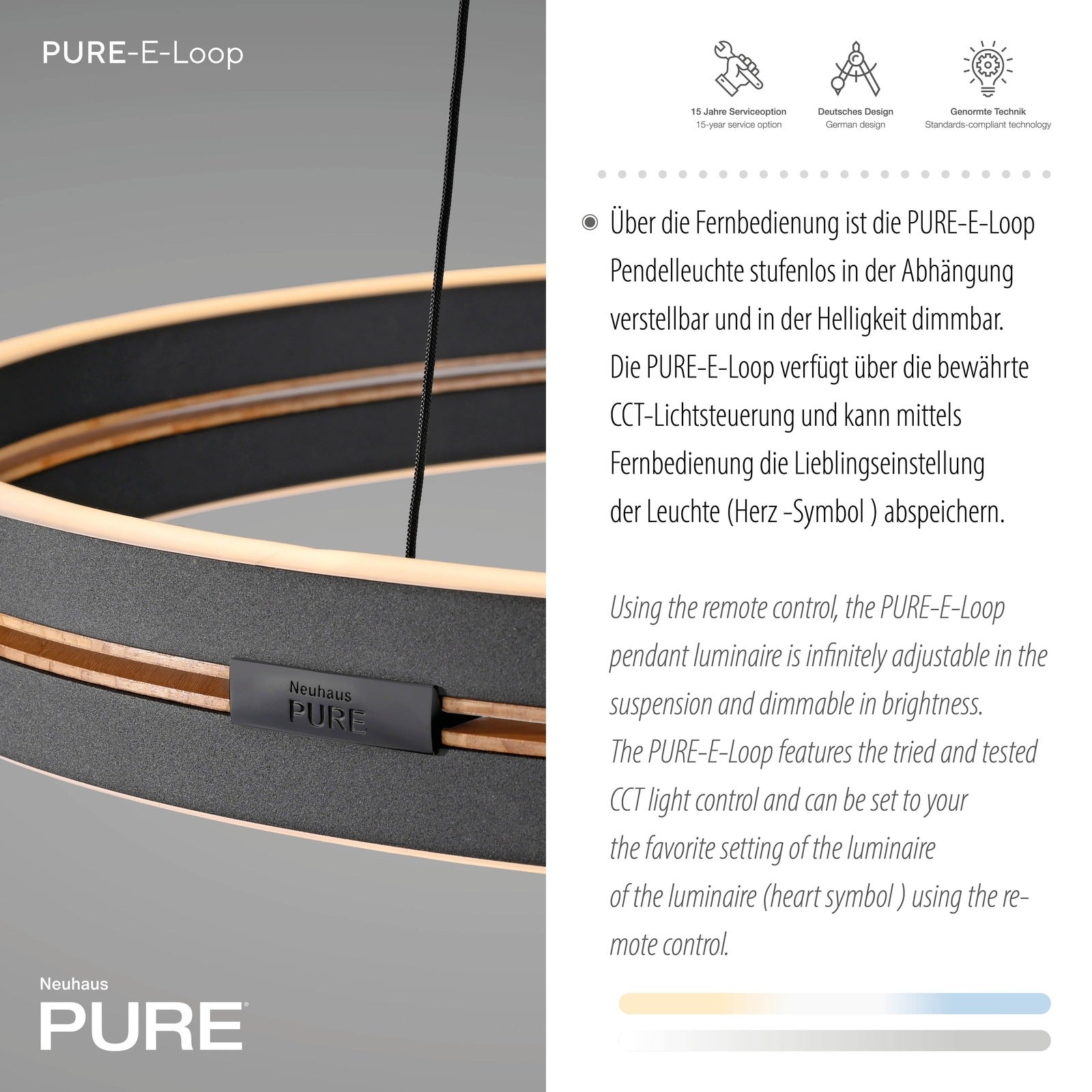 Paul Neuhaus Pendelleuchte Pure E-Loop LED