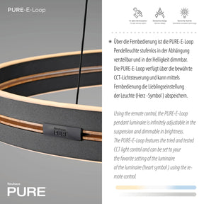 Paul Neuhaus Pendelleuchte Pure E-Loop LED