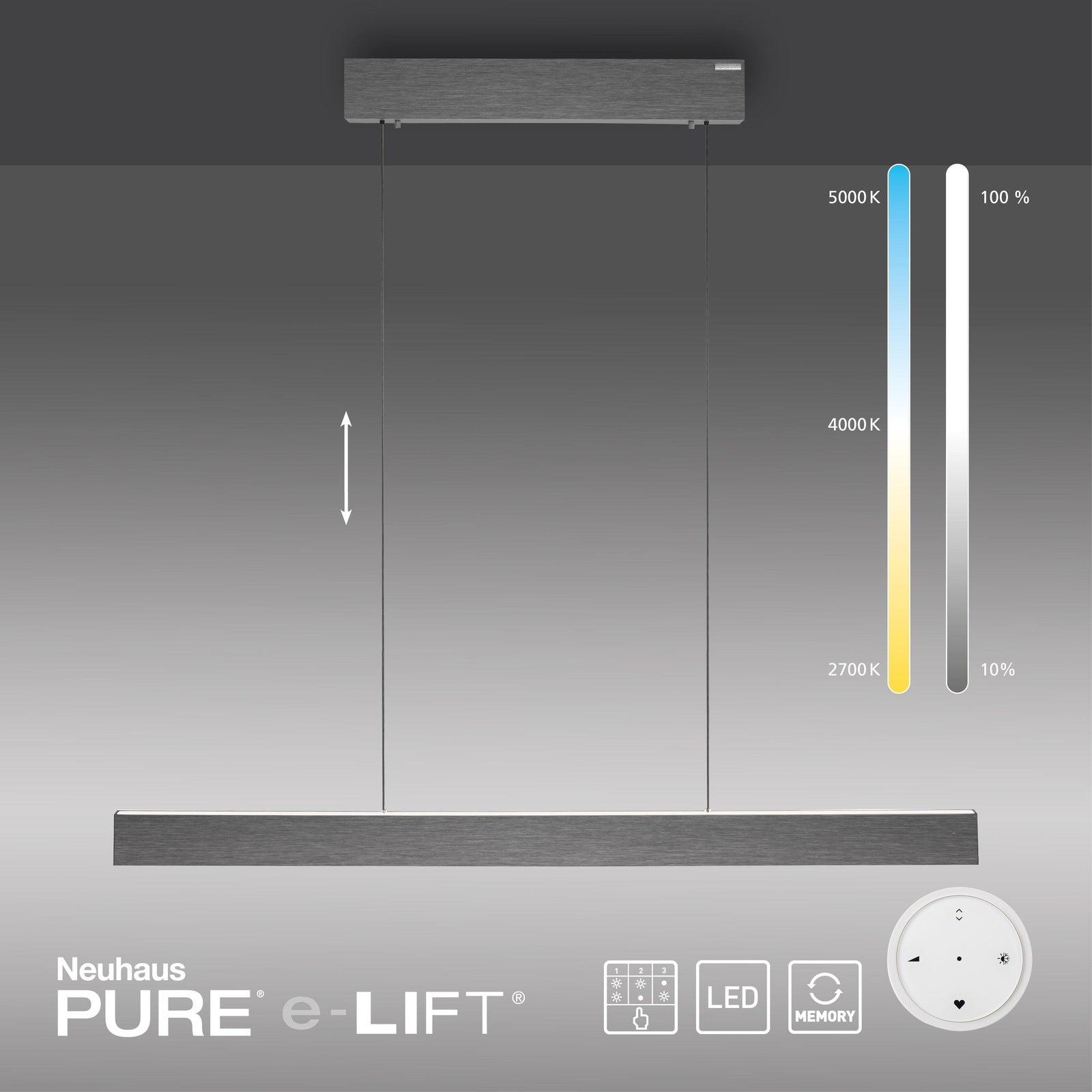 Paul Neuhaus-Pendelleuchte Pure E-Motion