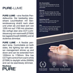 Paul Neuhaus-Pendelleuchte Pure Lume