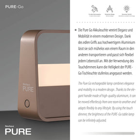 Paul Neuhaus-Akku-Tischleuchte Pure Go LED