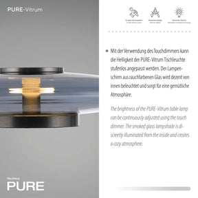 Paul Neuhaus-Tischleuchte Pure Vitrum