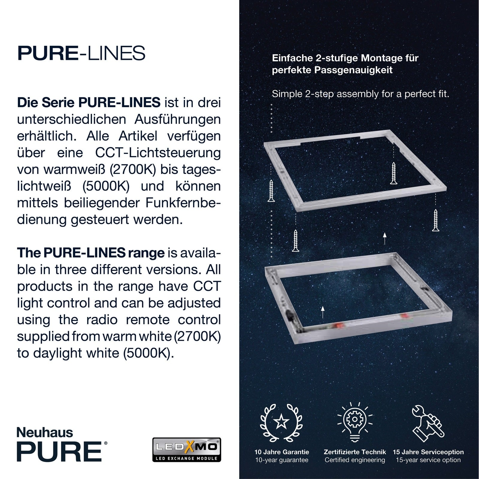 Paul Neuhaus - Deckenleuchte Pure Lines Square