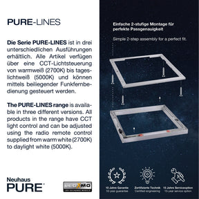 Paul Neuhaus - Deckenleuchte Pure Lines Square