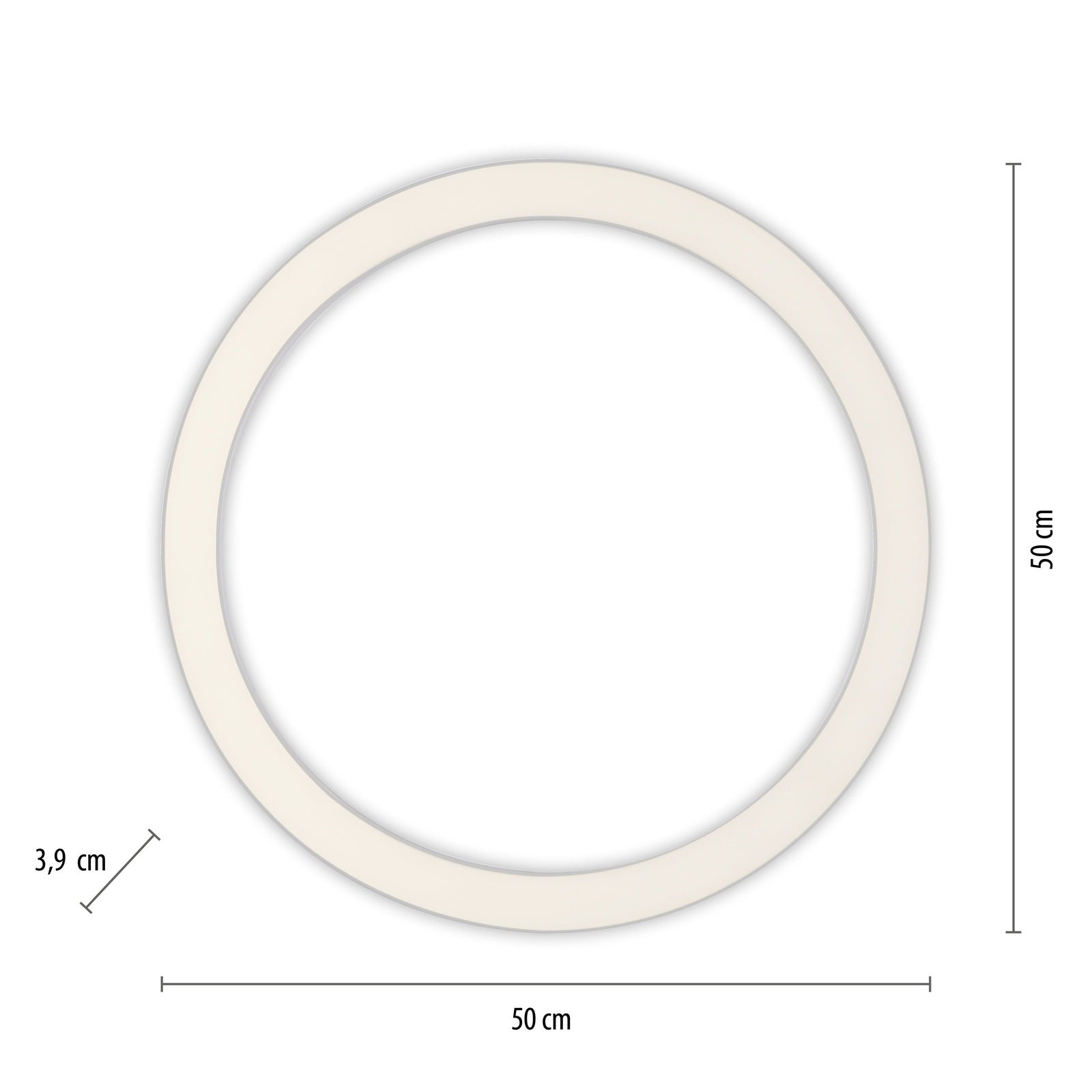Paul Neuhaus-Deckenleuchte Pure Lines Round LED