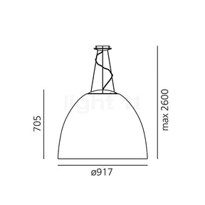 Artemide - Pendelleuchte Nur 1618 acoustic - Ausstellungsware mit leichten Gebrauchsspuren