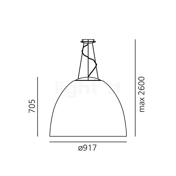 Artemide - Pendelleuchte Nur 1618 acoustic - Ausstellungsware mit leichten Gebrauchsspuren