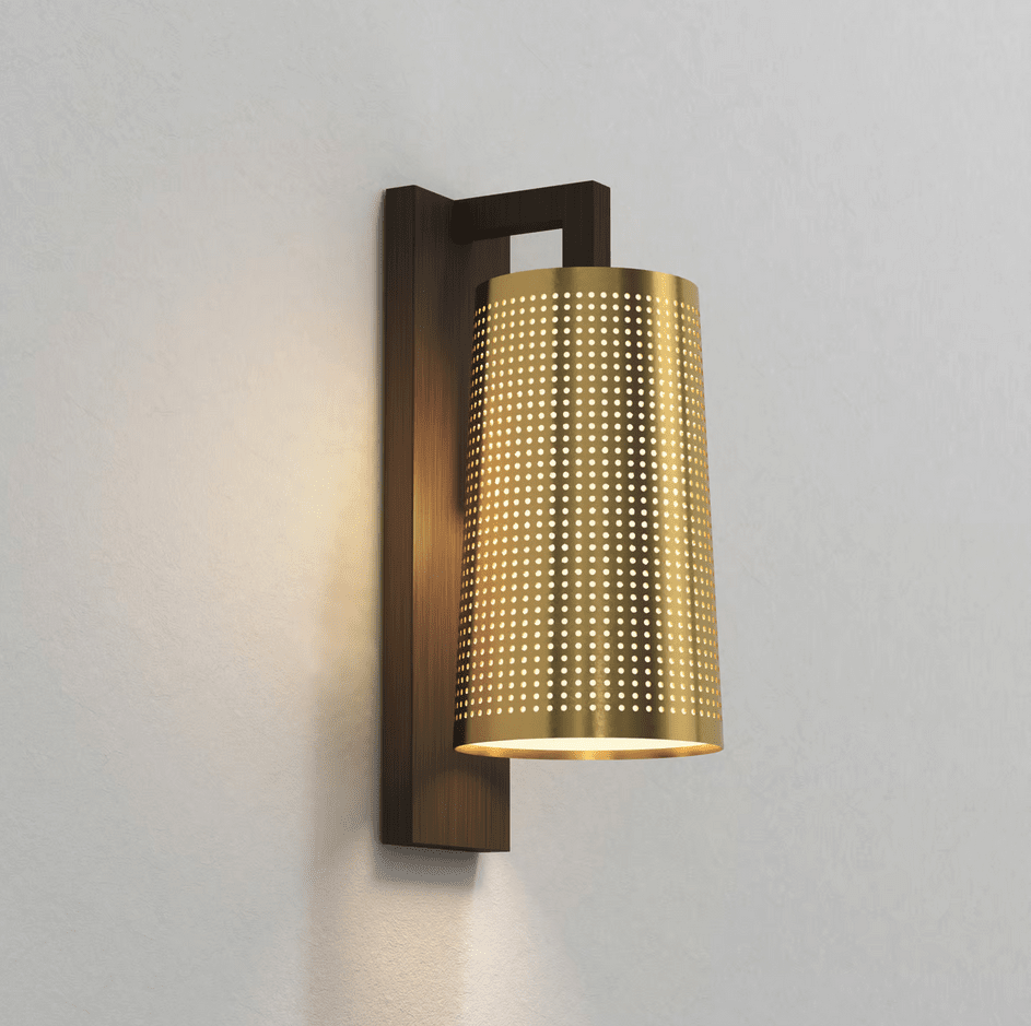 Astro Lighting - Wandleuchte Lago 280 bronze Messing Schirm