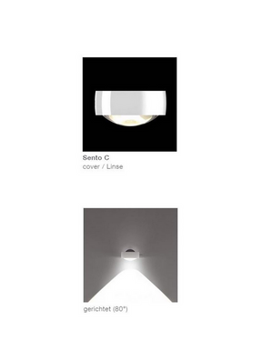 Occhio - Wandleuchte Sento C LED weiß matt nur Kopf