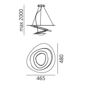 Artemide - Pendelleuchte Pirce Micro LED Schwarz
