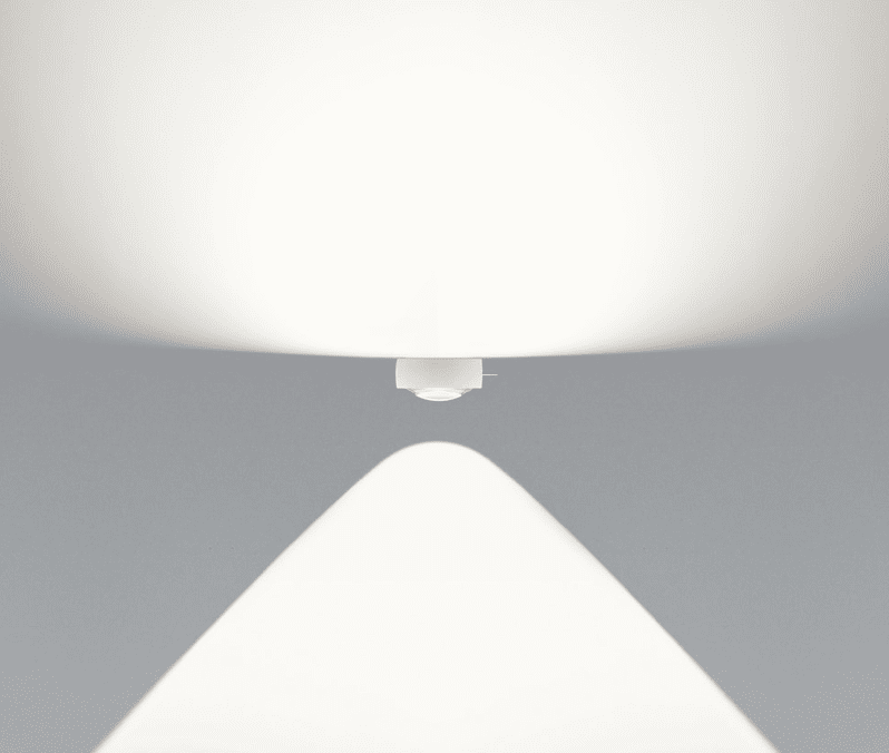 Occhio - Wandleuchte Sento E parete singolo 20 flat air black phantom - Ausstellungsware
