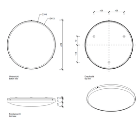 Decor Walther - Deckenleuchte Fix 40