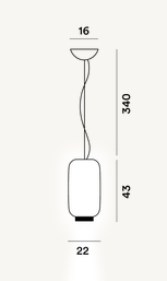 Foscarini - Pendelleuchte Chouchin bianco