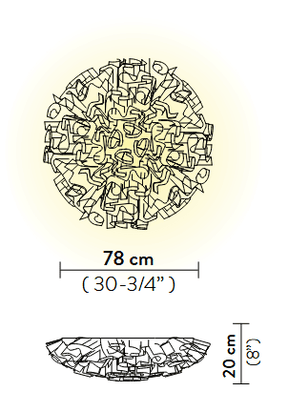 Slamp - Deckenleuchte Veli Aurea