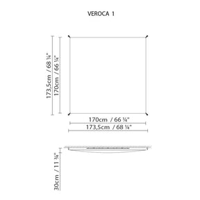 B.Lux - Deckenleuchte Veroca 1 weiß