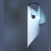 Metalarte - Hängeleuchte FLUO M silber Schirm weiß