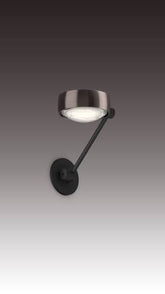 Occhio - Wandleuchte Sento E parete singolo 20 flat air black phantom - Ausstellungsware