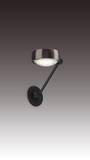 Occhio - Wandleuchte Sento E parete singolo 20 flat air black phantom - Ausstellungsware
