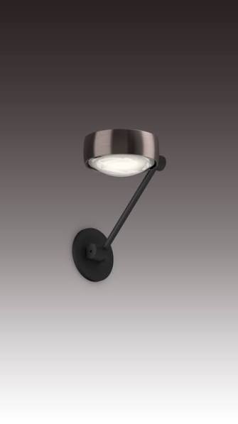 Occhio - Wandleuchte Sento E parete singolo 20 flat air black phantom - Ausstellungsware