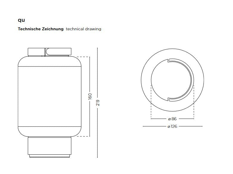 IP44 - Akkuleuchte qu LED