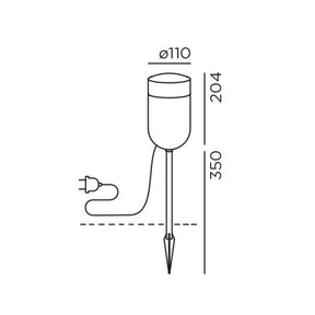 IP44 - Bodenleuchte bik.4 spike