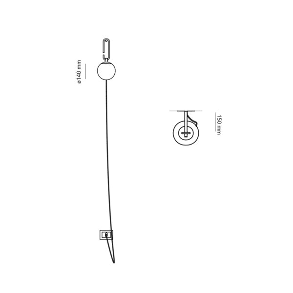 Artemide - Wandleuchte NH LED