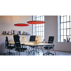 Artemide - Pendelleuchte Silent Field 2.0 - Direct + Indirect - 3000K - APP - Orange
