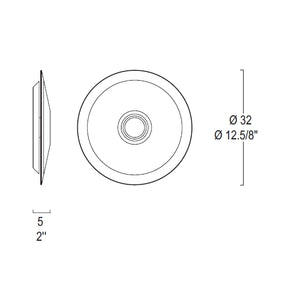 Leucos - Wand- und Deckenleuchte PLANET P-PL 32 weiß
