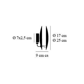 Catellani & Smith - Wandleuchte Lederam W