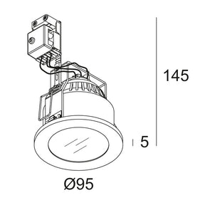 Delta Light - Einbau-Downlight C-MAX HI S1 Alu Grau