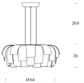 Fontana Arte - Pendelleuchte WIG