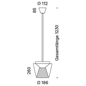 Serien Lighting - Pendelleuchte Annex L Klar/Alu verchromt