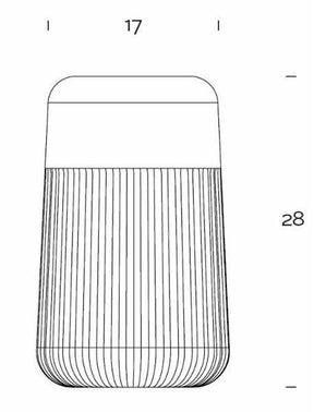 Fontana Arte - Tischleuchte KOHO Outdoor LED Grau