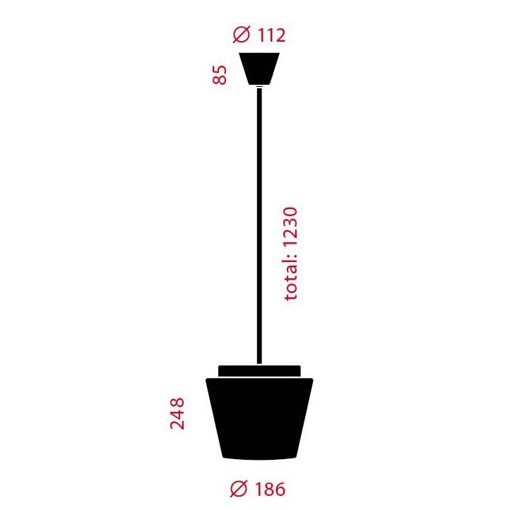 Serien Lighting - Pendelleuchte Annex Suspension L Halogen Opal