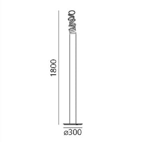 Artemide - Stehleuchte Decomposé Light rot LED