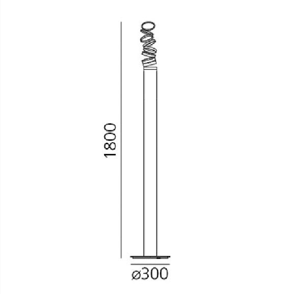 Artemide - Stehleuchte Decomposé Light rot LED