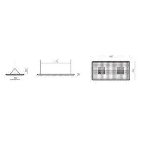 Artemide - Pendelleuchte Eggboard Matrix weiß LED