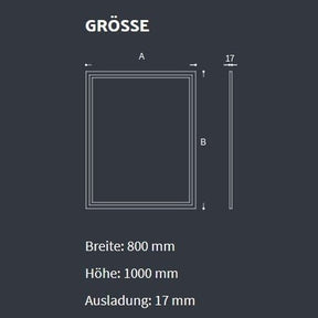 Baulmann -Beleuchteter Spiegel 80cm x 100cm LED