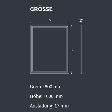 Baulmann -Beleuchteter Spiegel 80cm x 100cm LED