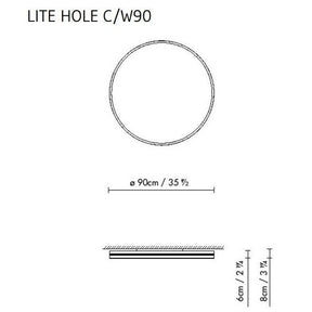 B.Lux - Deckenleuchte LITE HOLE C/W